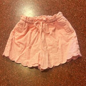 Old Navy High Waist Coral Scalloped Shorts